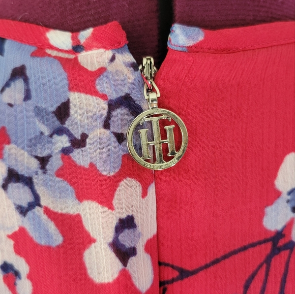 NWT TOMMY HILFIGER Chiffon Flutter Sleeve Maxi Dress - Picture 6 of 12